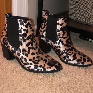 Worn once Madden Girl cheetah booties!